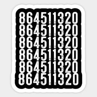 864511320 Anti Trump 8645 Trump T-Shirt Sticker